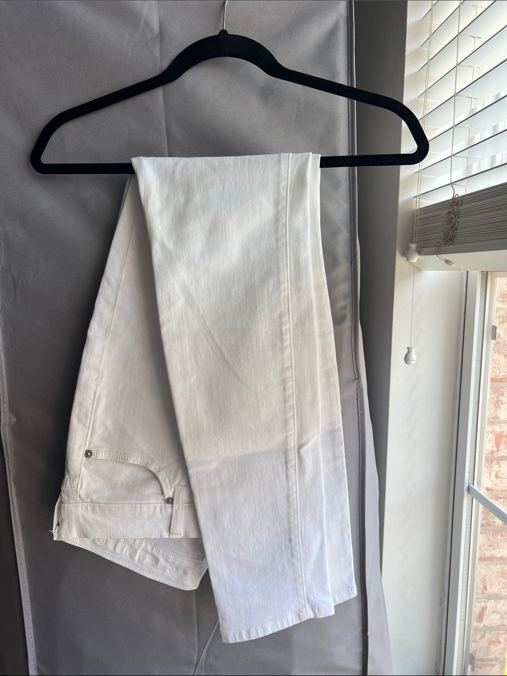 7 For All Mankind White Skinny Jeans